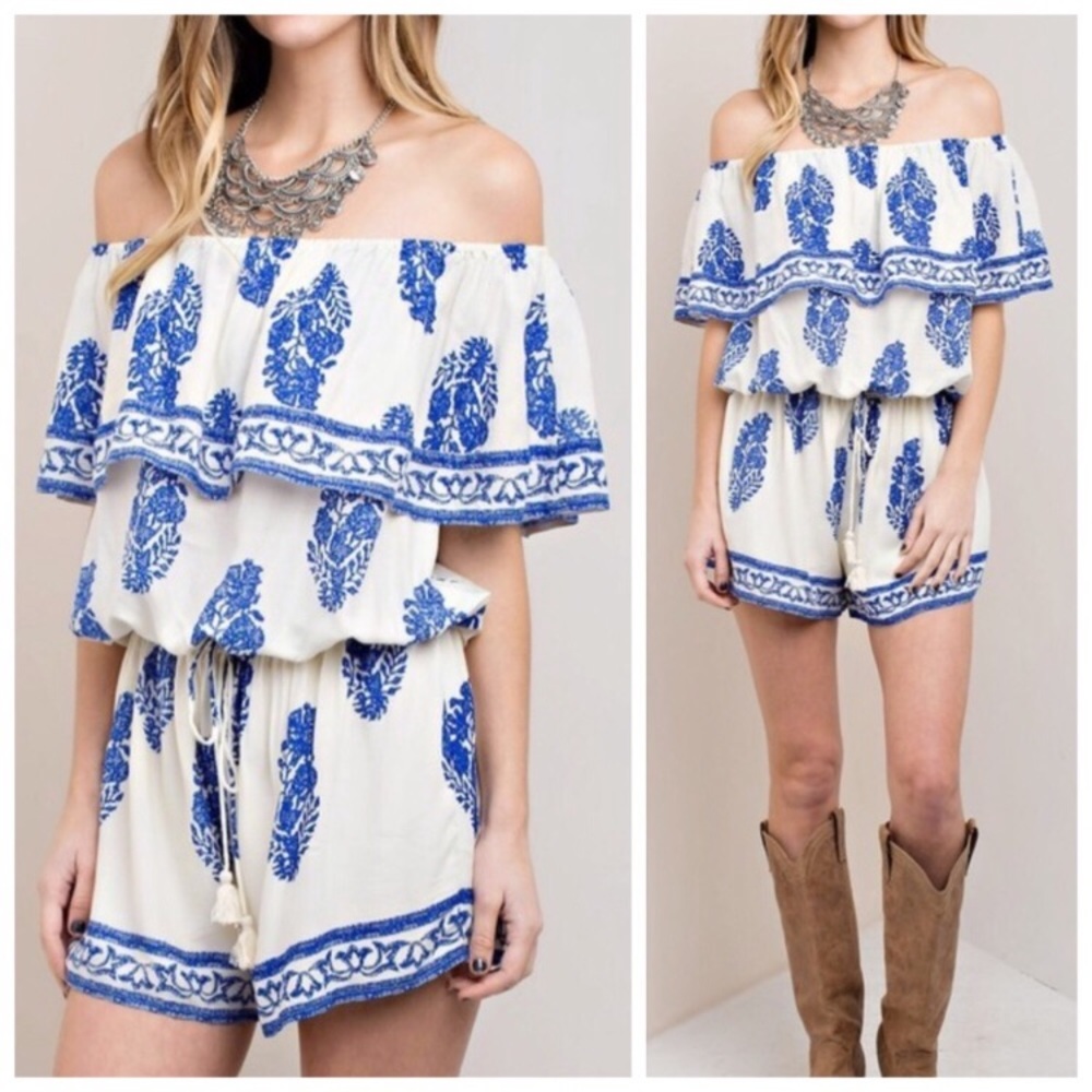 Off the shoulder Romper